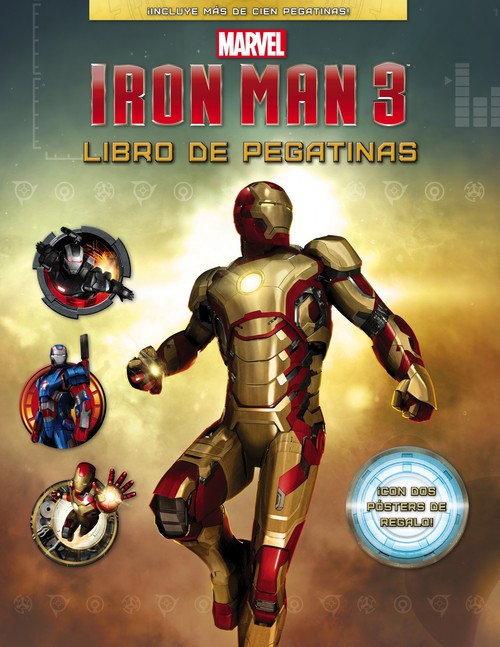 IRON MAN 3.LIBRO PEGATINAS