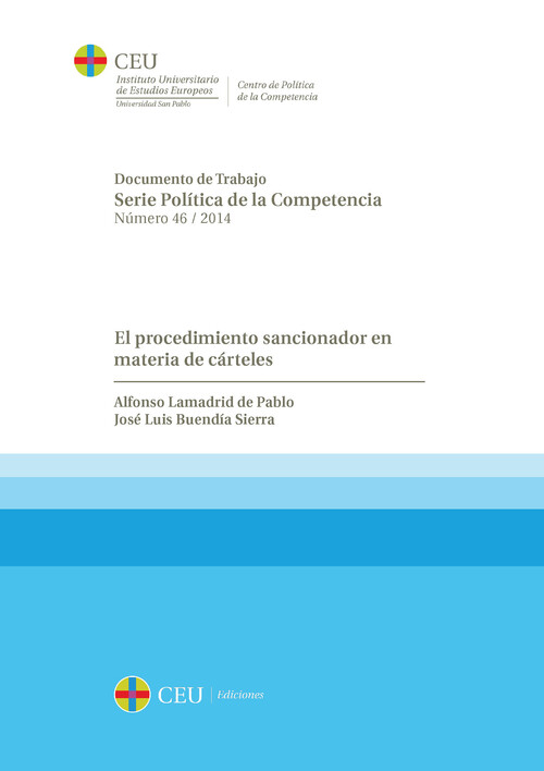 PROCEDIMIENTO SANCIONADOR EN MATERIA DE CARTELES, EL