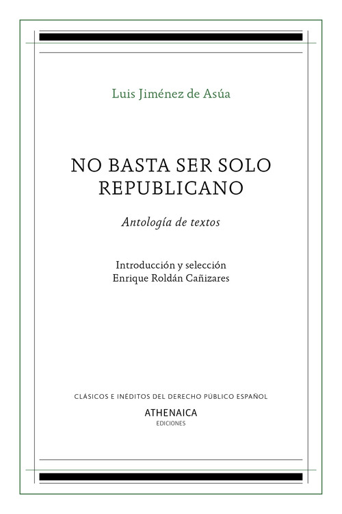 NO BASTA SER SOLO REPUBLICANO