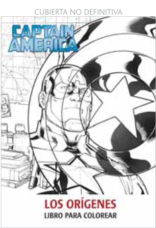 CAPITAN AMERICA. LOS ORIGENES. LIBRO PARA COLOREAR