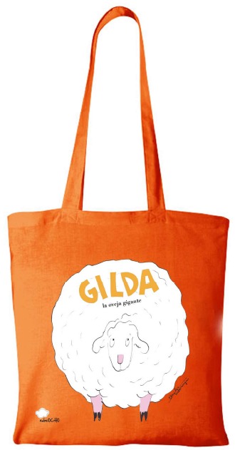 BOLSA DEL ALBUM GILDA LA OVEJA GIGANTE NARANJA