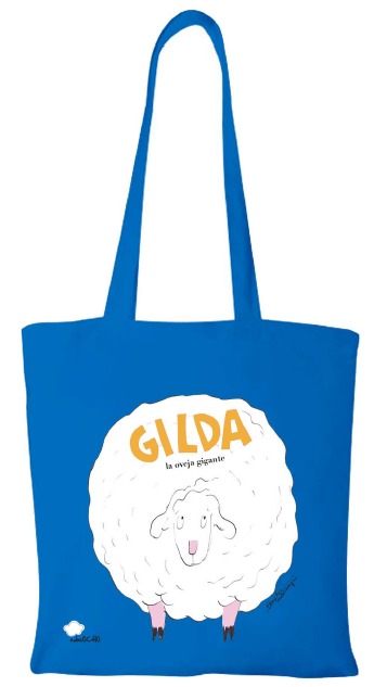 BOLSA DE GILDA LA OVEJA GIGANTE AZUL