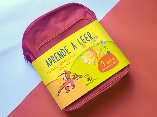 MOCHILA CON CUENTOS PARA APRENDER A LEER EN LETRA MAYUSCULA