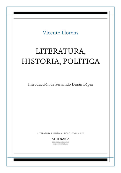 LITERATURA, HISTORIA, POLITICA