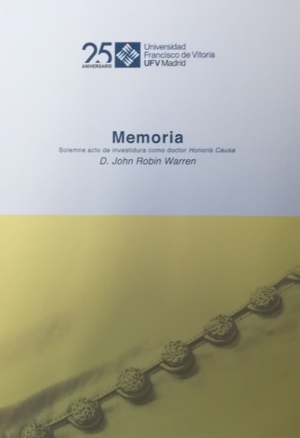 JOHN ROBIN WARREN. MEMORIA SOLEMNE DE ACTO DE INVESTIDURA CO