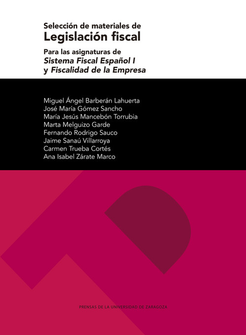 SELECCION MATERIALES LEGISLACION FISCAL PARA LAS ASIG