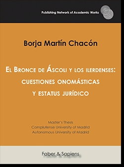 BRONCE DE ASCOLI Y LOS ILERDENSES CUESTIONES ONOMASTICAS, EL