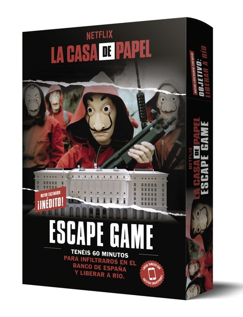 CASA DE PAPEL, LA. ESCAPE GAME. OBJETIVO: LIBERAR A RIO