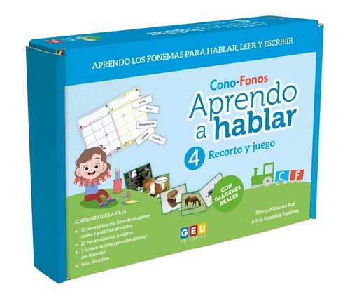 APRENDO A HABLAR. CONO FONOS 4. RECORTO Y JUEGO