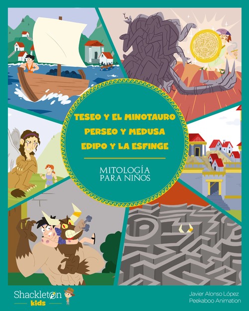 TESEO Y EL MINOTAURO - PERSEO Y MEDUSA, EDIPO Y LA ESFINGE