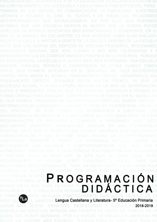 PROGRAMACION DIDACTICA