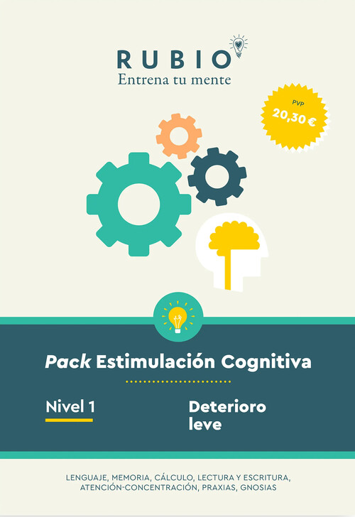 PACK ESTIMULACION COGNITIVA. NIVEL 1 (DETERIORO LEVE)