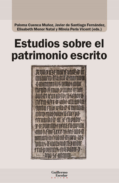ESTUDIOS SOBRE EL PATRIMONIO ESCRITO