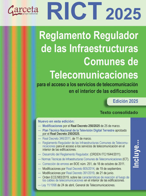 RICT 2025. REGLAMENTO REGULADOR DE LAS INFRAESTRUCTURAS COM