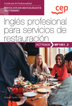MANUAL. INGLES PROFESIONAL PARA SERVICIOS DE RESTAURACION (M