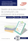 MANUAL. GESTION DE LA DOCUMENTACION DE CONSTITUCION Y DE CON