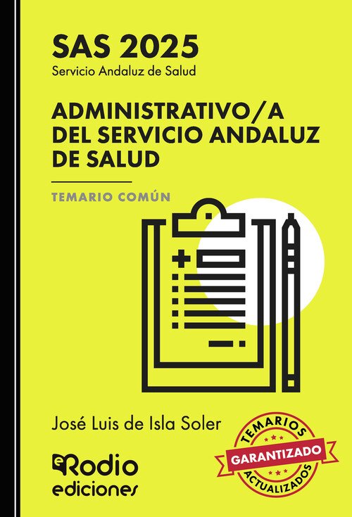 ADMINISTRATIVO A DEL SERVICIO ANDALUZ DE SALUD. TEMARIO COMU