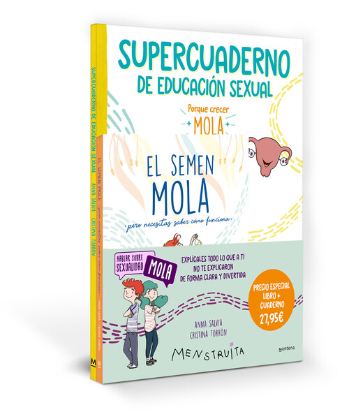 PACK APRENDE CON MENSTRUITA (EL SEMEN MOLA + CUAD ED SEX)