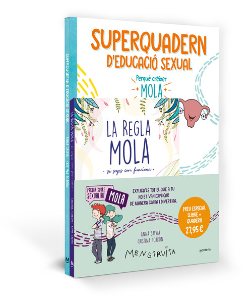PACK APREN AMB MENSTRUITA (LA REGLA MOLA + SUPERQUADERN D'ED