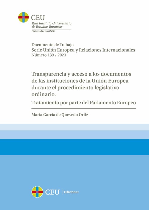 TRANSPARENCIA Y ACCESO A LOS DOCUMENTOS DE LAS INSTITUCIONES