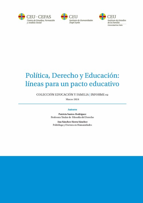 POLITICA, DERECHO Y EDUCACION: LINEAS PARA UN PACTO EDUCATIV