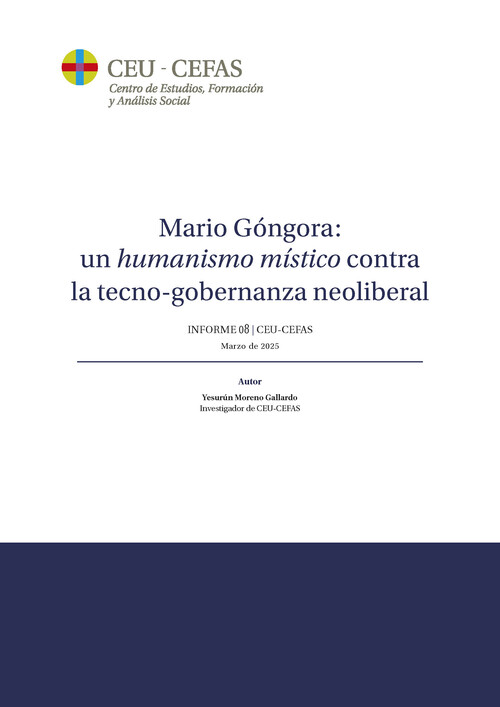 MARIO GONGORA: UN HUMANISMO MISTICO CONTRA LA TECNO-GOBERNAN