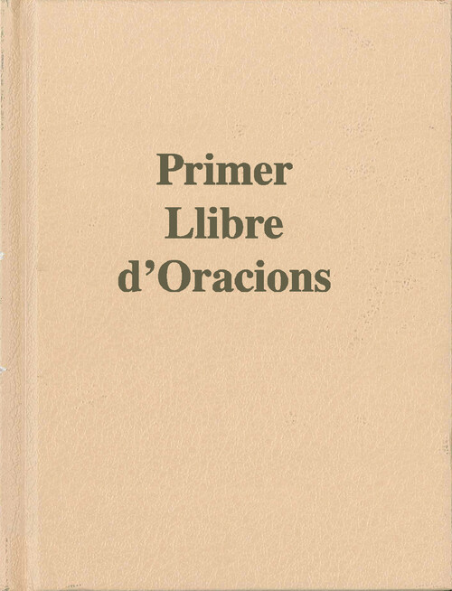PRIMER LLIBRE D'ORACIONS