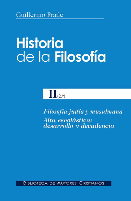HISTORIA DE LA FILOSOFIA II (2�) FILOSOFIA JUDIA Y MUSULMU
