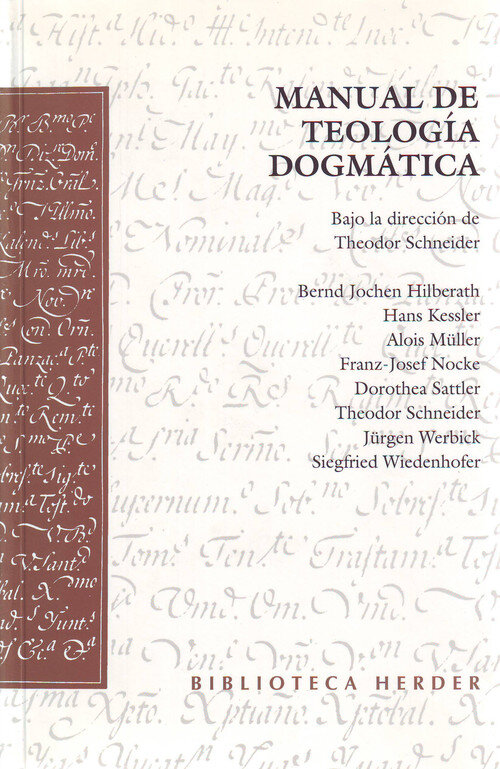 MANUAL DE TEOLOGIA DOGMATICA (SCHNEIDER)