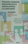 PROTOCOLOS Y PROGRAMAS ELEMENTALES AT. PRIMARIA SALUD MENTAL