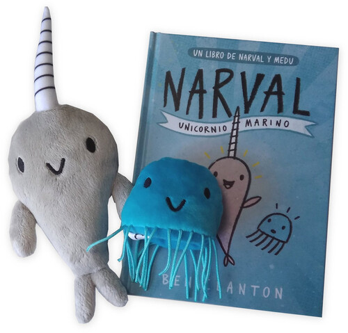 PACK NARVAL UNICORNIO MARINO LIBRO + PELUCHES