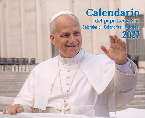 CALENDARIO 2027 FALDILLAS PAPA LEON XIV