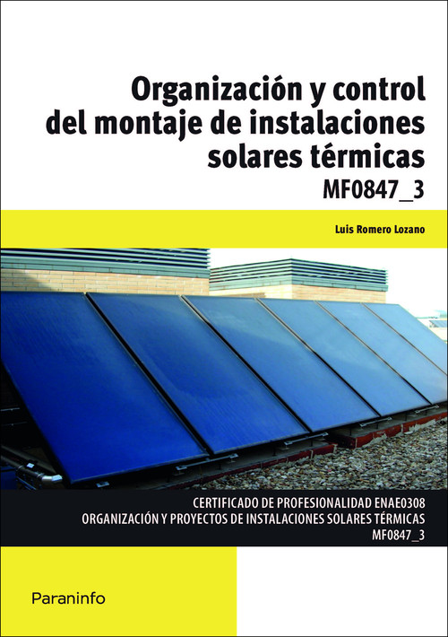 ORGANIZACION Y CONTROL DEL MONTAJE DE INSTALACIONES SOLARES