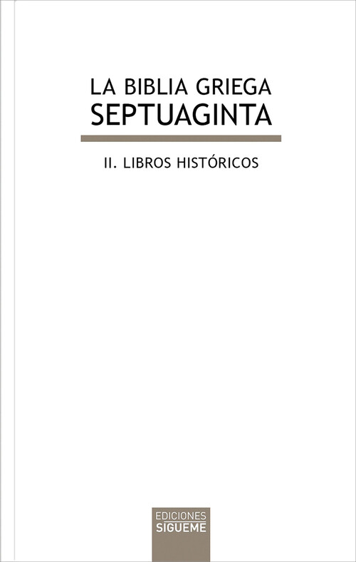 BIBLIA GRIEGA, LA - SEPTUAGINTA II
