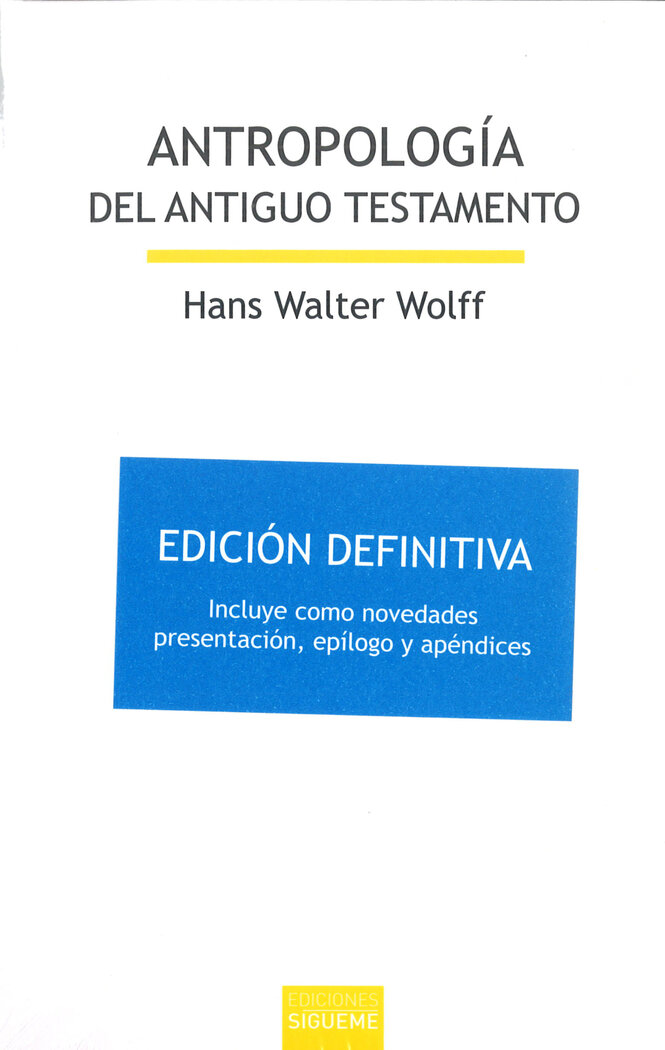 ANTROPOLOGIA DEL ANTIGUO TESTAMENTO