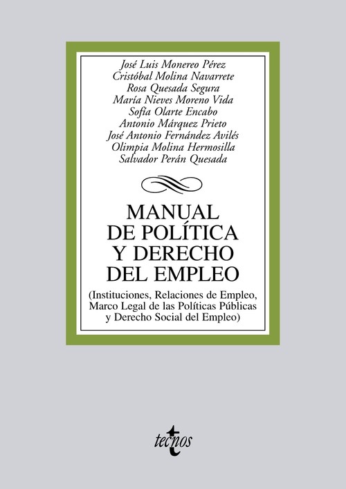 MANUAL DE POLITICA Y DERECHO DEL EMPLEO