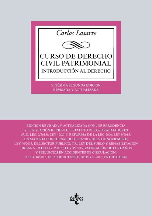 CURSO DE DERECHO CIVIL PATRIMONIAL (2016)