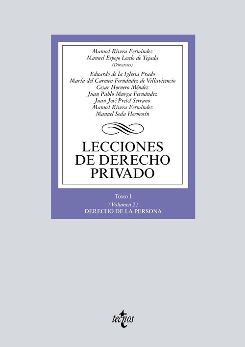 LECCIONES DE DERECHO PRIVADO, TOMO I