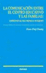 COMUNICACION ENTRE EL CENTRO EDUCATIVO Y LAS FAMILIAS: ENTRE