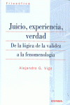 JUICIO, EXPERIENCIA, VERDAD