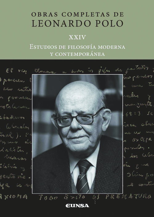 (L.P. XXIV) ESTUDIOS DE FILOSOFIA MODERNA Y CONTEMPORANEA