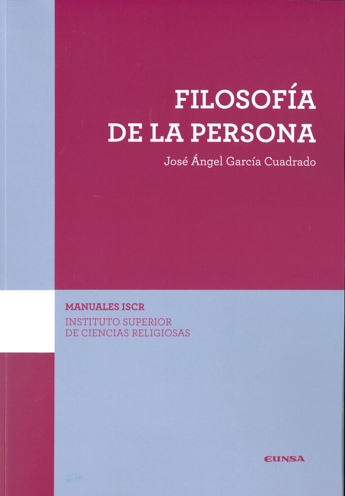 FILOSOFIA DE LA PERSONA (ISCR)
