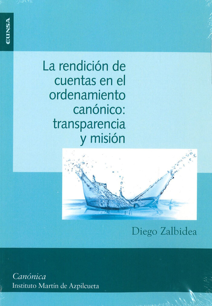 RENDICION DE CUENTAS EN EL ORDENAMIENTO CANONICO, LA