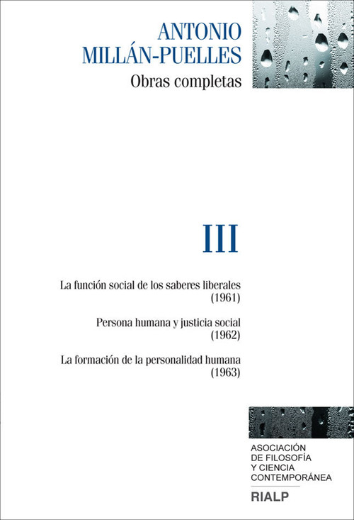 MILLAN-PUELLES III, OBRAS COMPLETAS