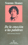 DE LA EMOCION A LAS PALABRAS (ENSAYOS LITERARIOS)