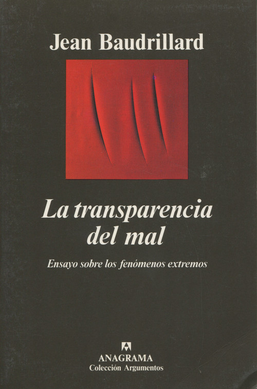 TRANSPARENCIA DEL MAL, LA