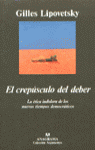 CREPUSCULO DEL DEBER, EL
