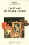 LECCION DE LENGUA MUERTA, LA