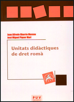 UNITATS DIDACTIQUES DE DRET ROMA