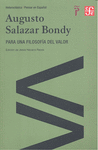 PARA UNA FILOSOFIA DEL VALOR